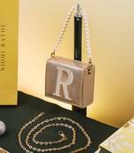 Gold customised 'r' synthetic clutch