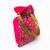 Pink sequin embroidered potli bag
