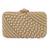 Gold beads embroidered clutch