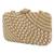 Gold beads embroidered clutch