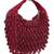Maroon beads embroidered clutch