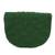 Green embroidered clutch