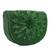 Green embroidered clutch