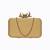 Gold sequin embroidered clutch