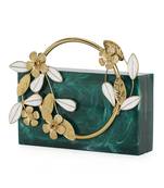 Green Stone clutch