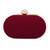 Maroon embroidered clutch