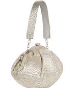 Silver embroidered potli bag