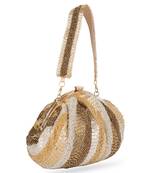 Gold embroidered potli bag