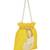 Yellow pearl embroidered potli bag