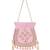 Pink sequin embroidered potli bag