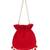 Red sequin embroidered potli bag