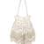 White beads embroidered potli bag