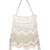 White beads embroidered potli bag