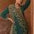 latest wedding wear russian silk green gharara suit for women