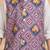 Lilac printed cotton silk kurta pajama nehru jacket set