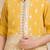 Yellow cotton silk embriodered kurta pajama nehru jacket set