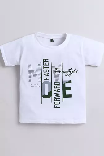 Bottle green denim printed jacket with t-shirt