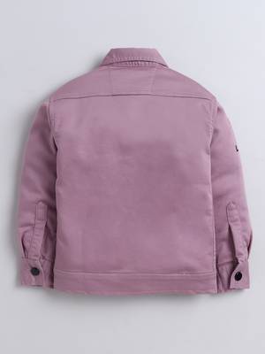 Onion pink denim printed jacket with t-shirt 2