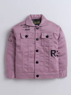 Onion pink denim printed jacket with t-shirt 3