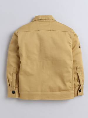 Mustard denim printed jacket with t-shirt 2