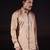 Beige plain cotton shirt