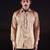 Beige plain cotton shirt