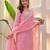 Women's Beautiful Chikankari Work Chanderi Fabric Straight Kurta Pant and Dupatta Set