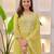 Women's Beautiful Chikankari Work Chanderi Fabric Straight Kurta Pant and Dupatta Set