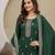 Green New Art Silk Embroidery Kurta Palazzo with Dupatta Set
