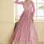 beautiful pink banarasi silk anarkali suit for women wedding wear