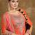 orange punjabi style suit set for women ethnic wear