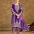 purple punjabi style suit set for women ethnic wear