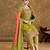 green punjabi style suit set for women ethnic wear