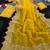 Pure Soft gold crush Multi thread embroidery with sequence work SAree With Blouse Set