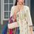 new Pakistani straight suit for women chinon fabric white