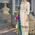 new Pakistani straight suit for women chinon fabric white