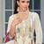 new Pakistani straight suit for women chinon fabric white