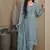 sky blue crep silk straight suit for women-Full Stitched free size