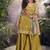 special party wear simar silk mustard gharara suit set for women-Full Stitched free size