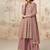 peplum style pink heavy embroidered salwar kameez for women-Full Stitched free size