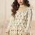 peplum style white heavy embroidered salwar kameez for women-Full Stitched free size