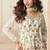 peplum style white heavy embroidered salwar kameez for women-Full Stitched free size