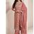 fancy peach banarasi silk straight suit for women ethnic wear