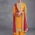 traditional bandhani printed yellow palazzo suit for women wear