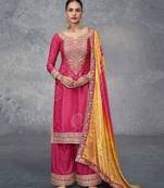 bandhani printed red palazzo suit for women wear-Full Stitched free size