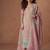 heavy embroidery worked pink long salwar suit set for women wedding wear
