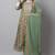 Pista green pure cotton embroidered kurta & pant with dupatta