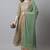 Pista green pure cotton embroidered kurta & pant with dupatta