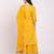 Yellow pure cotton lurex embroidered kurta & sharara with dupatta