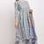 Blue pure cambric cotton printed kurta & pant with dupatta